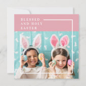 Modern Roze Happy Blessed | Fotocadeau (Voorkant)