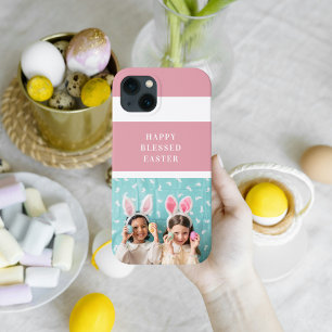 Modern Roze Happy Blessed   Fotocadeau Case-Mate iPhone Case