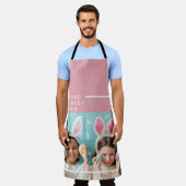 Modern Roze Happy Blessed | Fotocadeau Schort (Gedragen)