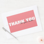 Modern Roze Hartelijk dank voor uw bestelling Home Rechthoekige Sticker (Envelop)