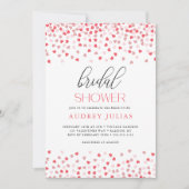 Modern Roze Harten Valentijns Vrijgezellenfeest Kaart (Voorkant)