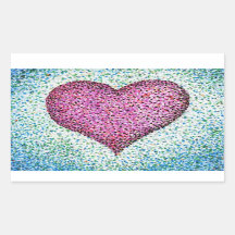 Modern roze hartenpointillisme