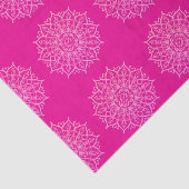 Modern Roze Heldere Mandala Art Decoupage Gift Wra Tissuepapier (Detail)