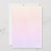 Modern roze Hij geeft me vlinders Vrijgezellenfees Kaart (Achterkant)