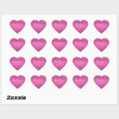 Modern roze holou Dank u Hart Sticker (Vel)