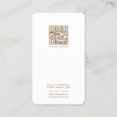 Modern Roze Instagram Fotocollage Visitekaartje (Achterkant)