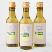  Modern Roze Italiaans Citroen Limoncello Wijn Etiket (Flessen)