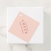 Modern Roze Kerst Geschenk Labels (In situ)