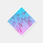 Modern roze kerstboom Nieuwjaar feest Servet (Hoek)