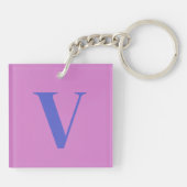 Modern Roze Kitty Cat Sleutelhanger (Achterkant)