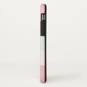 Modern roze kleurblok bloemenmonogram Case-Mate iPhone case (Achterkant/links)