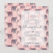 Modern roze leopard Animal Pattern (Voorkant / Achterkant)