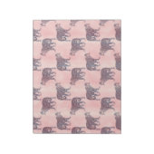 Modern roze leopard Animal Pattern Notitieblok (Linkerzijde)