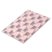 Modern roze leopard Animal Pattern Notitieblok (Schuin)