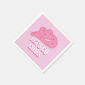 Modern Roze Let's Go Meisjes Cowboy Pet Rodeo Servet (Hoek)