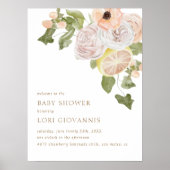 Modern roze limonade Summer Pset Welcome Sign Poster (Voorkant)