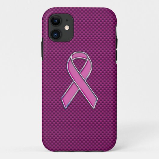 Modern roze lintontwerp Case-Mate iPhone case (Achterkant)