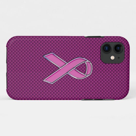 Modern roze lintontwerp Case-Mate iPhone case (Achterkant (horizontaal))