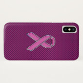 Modern roze lintontwerp Case-Mate iPhone case (Achterkant (horizontaal))