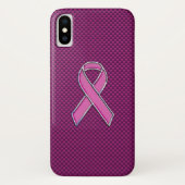 Modern roze lintontwerp Case-Mate iPhone case (Achterkant)