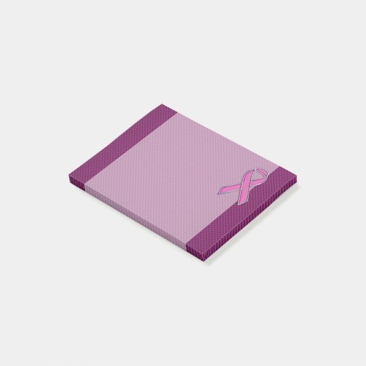 Modern roze lintontwerp post-it® notes (Schuin)