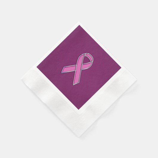 Modern roze lintontwerp servetten (Hoek)