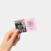 Modern Roze Logo | Bedrijfsidentiteitontwerp voor  Badge (Handheld)