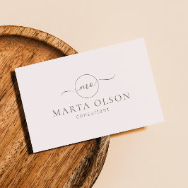 Modern roze, logo Visitekaartje