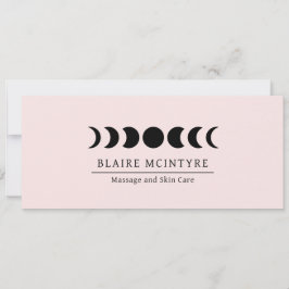 Modern Roze Maan Phases Elegant Cadeaubon