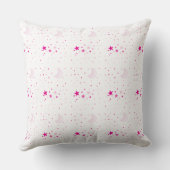 Modern Roze Maan Sterren Patroon Kussen (Achterkant)