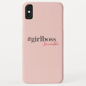 Modern Roze Meisje Boss & Name | Meisjescadeau Case-Mate iPhone Case (Achterkant)