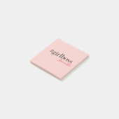 Modern Roze Meisje Boss & Name | Meisjescadeau Post-it® Notes (Schuin)