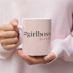 Modern Roze Meisje Boss & Name | Meisjescadeau Tweekleurige Koffiemok<br><div class="desc">Introductie van de Modern Pink Girl Boss & Name collectie op Zazzle! Dit hippe en stijlvolle collectie is ideaal voor alle sterke, onafhankelijke vrouwen die hun carrière op zijn grondvesten doen en een statement maken. Of je nu zelf een meisjesbaas bent of op zoek bent naar een geweldig cadeau voor...</div>