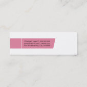 Modern | (Roze) Mini Visitekaartje (Achterkant)