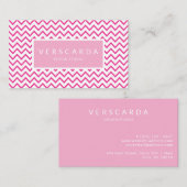 Modern roze naadloos patroon visitekaartje (Voorkant / Achterkant)