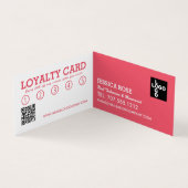 Modern Roze, Nail Technicus, Nail Salon Loyalty Visitekaartje (Binnen)