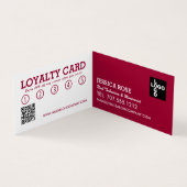 Modern Roze, Nail Technicus, Nail Salon Loyalty Visitekaartje (Binnen)