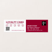 Modern Roze, Nail Technicus, Nail Salon Loyalty Visitekaartje (Binnenkant ongevouwen)