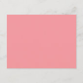Modern Roze Oh Baby shower Invitation Informatiekaartje (Achterkant)