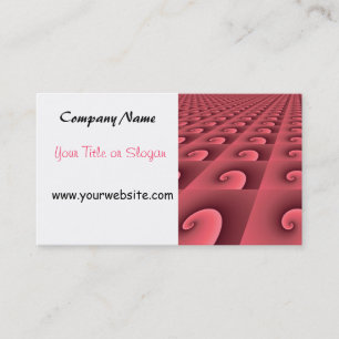 Modern roze ontwerp visitekaartje