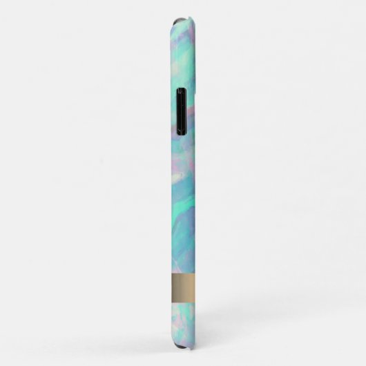 Modern roze opal irdescent Case-Mate iPhone case (Achterkant/rechts)