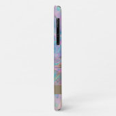 Modern roze opal irdescent Case-Mate iPhone case (Achterkant/links)
