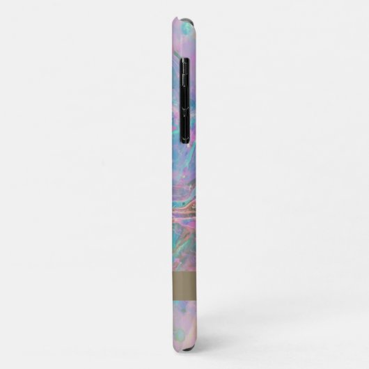 Modern roze opal irdescent Case-Mate iPhone case (Achterkant/links)