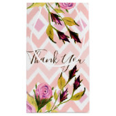 Modern roze patroon klein cadeauzakje (Achterkant)