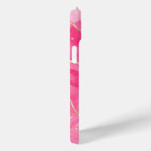 Modern roze Personaliseer Foto beste vrienden Case-Mate iPhone Case (Achterkant / Rechts)