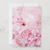 Modern roze pioen Vrijgezellenfeest Kaart (Achterkant)