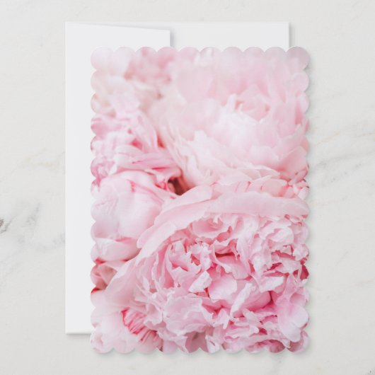 Modern roze pioen Vrijgezellenfeest Kaart (Achterkant)