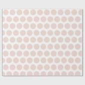 Modern roze poka dots kerstpapier cadeaupapier (Vlak)