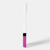 Modern roze polka dot kleur blok monogram Case-Mate iPhone case (Achterkant / Rechts)