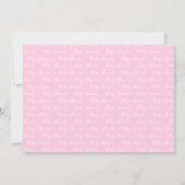 Modern roze regenboog Baby shower Kaart (Achterkant)